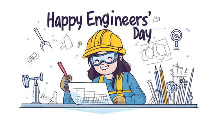 Happy Engineer's Day - Celebrating the Future Innovators design