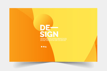 Abstract yellow background templates design