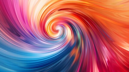 Abstract swirling pattern in vibrant colors of blue, pink, red, and orange.