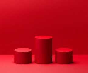 Minimalist Abstract Architecture with Pastel and Neon Lighting Featuring Geometric Shapes, Circular Platforms, and Soft Shadows for Futuristic and Artistic Stage Design