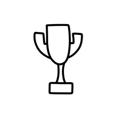 hand drawn trophy icon