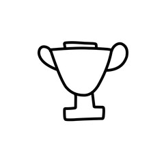 hand drawn trophy icon