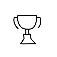 hand drawn trophy icon
