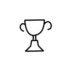 hand drawn trophy icon