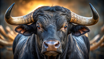 Naklejka premium portrait of a bull