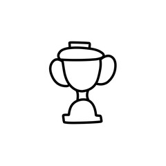 hand drawn trophy icon