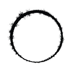 Grunge black paint, ink brush strokes. Brushes, lines, Circle brushes, grunge, dirty, backdrop.