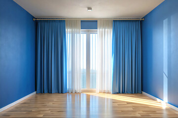 empty room with windowinterior, room, empty, home, window, floor, house, wall, apartment, door, nobody, architecture, design, parquet, open, space, new, indoor, living, light, loft, wide, 3d, large, h