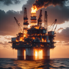 Obraz premium Oil rig 