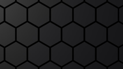 abstract hexagonal pattern dark backdrop for cyber connection