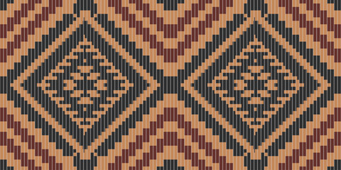 Geometry Abstract Geometric Pattern Designfolk Embroidery, Aztec Geometric Ornament Print. Design for Carpet, Wallpaper, Clothing, Wrapping, Fabric