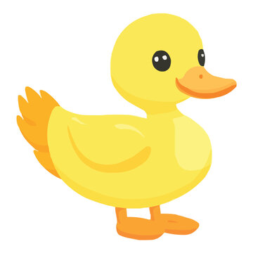 recommend clip art: simple cartoon-style yellow rubber duck vector clip art on a white background