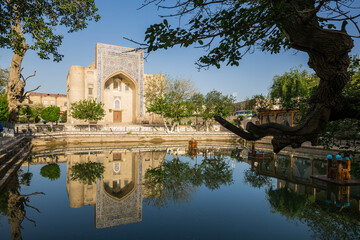 Nadir Divan Begi Khanaka in historic center of Bukhara