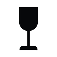 simple but elegant drink glass icon