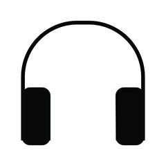 unique black and white headphone icon