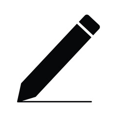 black and white unique pen icon