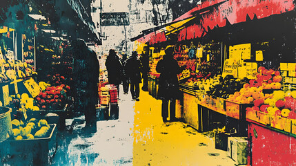 Fototapeta premium people in the city
