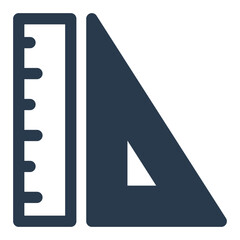 Ruler and Triangle Set for Precision Drawing