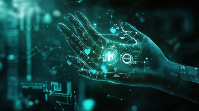The Futuristic Digital Hand