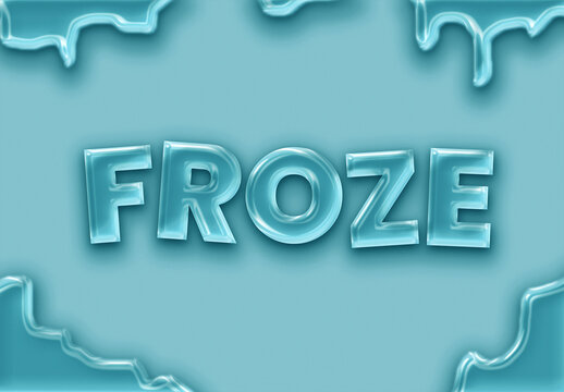 Text Effect Froze