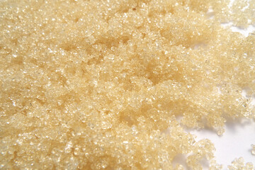 粗糖および白背景