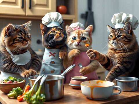 Cat Cooking Images Browse 30 641 Stock Photos Vectors and Video Adobe Stock