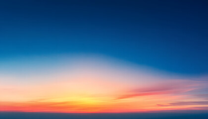 abstract wide blue sky sunset gradient banner sunset sky abstract background for banner design
