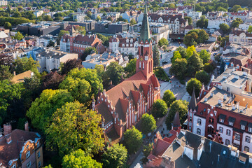 Beautiful architecture of Sopot at Baltic sea, Poland.