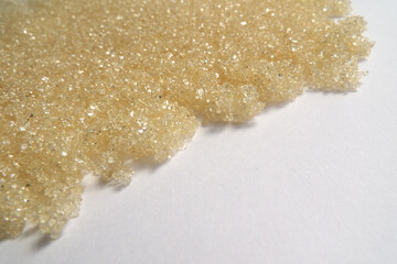 粗糖および白背景