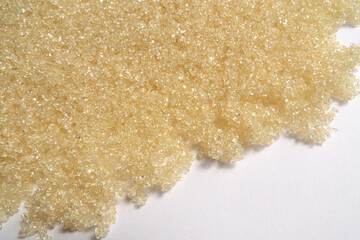 粗糖および白背景