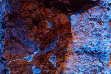 crystalline ore in the rocky mountains, rare earth mining.