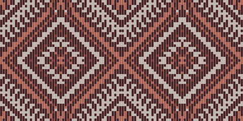 Arabic Ethnic Pattern Sweaterfolk Embroidery, Aztec Geometric Ornament Print. Design for Carpet, Wallpaper, Clothing, Wrapping, Fabric
