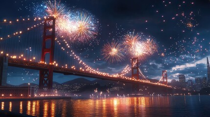 New Year's Eve Celebrations and Fireworks in Major Cities Around the World, Generative AI