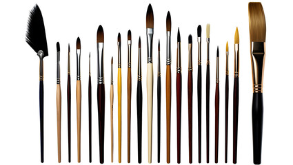 Art paint Brushes for painting isolated