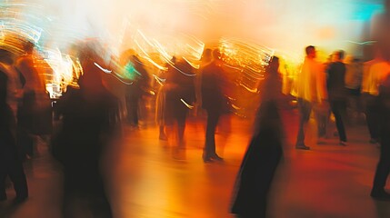 abstract blurred event with people for background. 