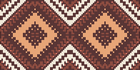 Vintage Arabic Geometric Pattern Wallpaperfolk Embroidery, Aztec Geometric Ornament Print. Design for Carpet, Wallpaper, Clothing, Wrapping, Fabric