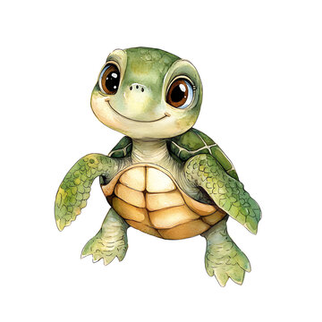 turtle isolated on white