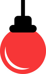 Christmas Tree Light Decor Element Bulb