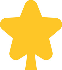 Star Christmas Tree Decor Gold