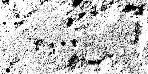 Dirt messy splash overlay and Black and white Dust overlay distress grungy effect paint. Black and white grunge seamless texture. Dust and scratches grain texture on white and black background.