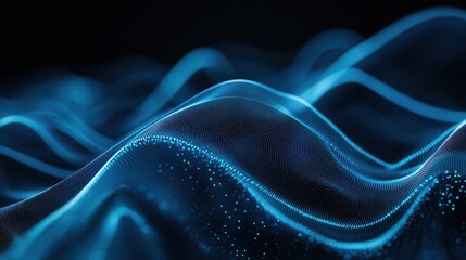 Obraz premium The Digital Wave Pattern