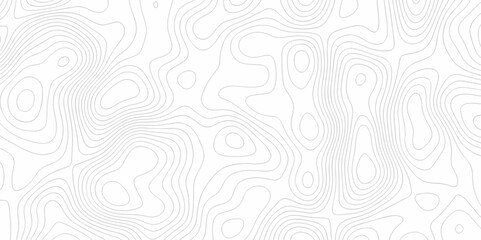 Vector geography landscape Topo contour map on white background, Topographic contour lines. Seamless pattern with lines Topographic map. Geographic mountain relief diagram line wave carve pattern.