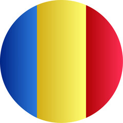 Fototapeta premium ChadFlag Icon