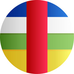 Fototapeta premium Central African RepublicFlag Icon