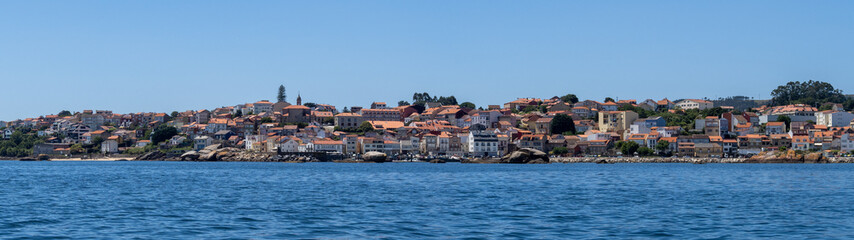 Panoramic view of Saint Peter of Palmeira parish or Ribeira in A Coruna, Spain