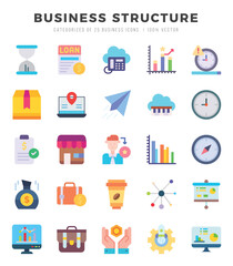 Business Structure icon pack for your website. mobile. presentation. and logo design.