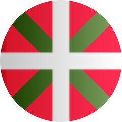 Obraz premium Basque CountryFlag Icon