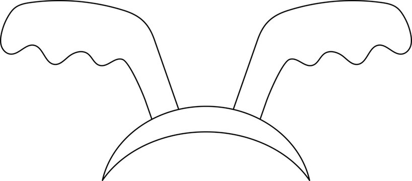 recommend clip art: Headband Moose Antler Christmas Element Outline