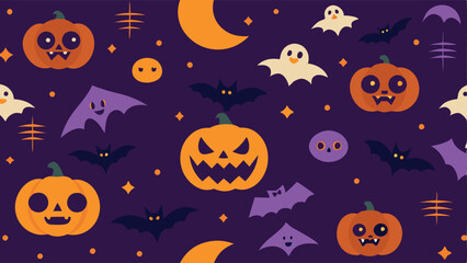 halloween seamless background