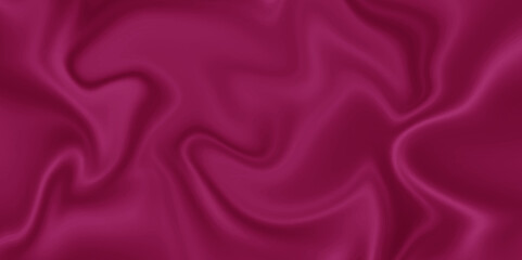 Abstract smooth fabric canvas cloth satin silk. Modern flowing pattern rich clothing luxury and stylish wave silk. Pink flowing curve and shiny silk. 